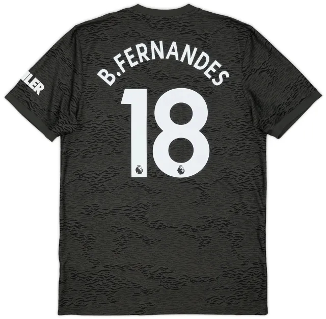 adidas 2020-21 Manchester United Away Shirt B.Fernandes #18 - 8/10 - (L)