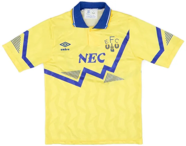 Umbro 1990-92 Everton Away Shirt - 5/10 - (L.Boys)