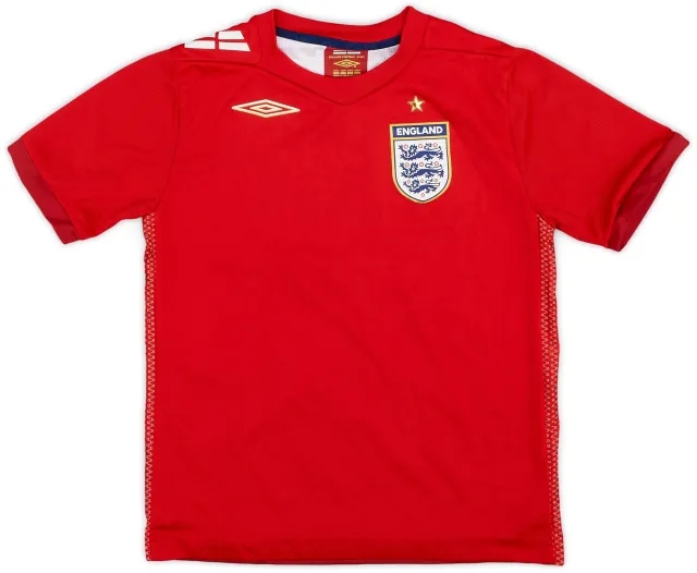 Umbro 2006-08 England Away Shirt - 10/10 - (6-7 Years)