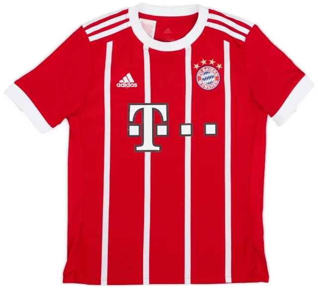 adidas 2017-18 Bayern Munich Home Shirt - 10/10 - (M.Boys)