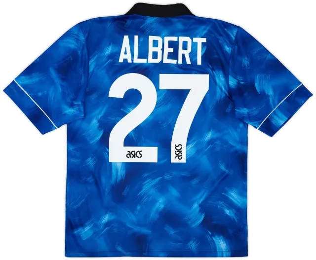 Asics 1993-95 Newcastle Away Shirt Albert #27 - 9/10 - (M)