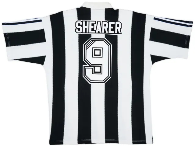 adidas 1995-97 Newcastle Home Shirt Shearer #9 - 8/10 - (L)