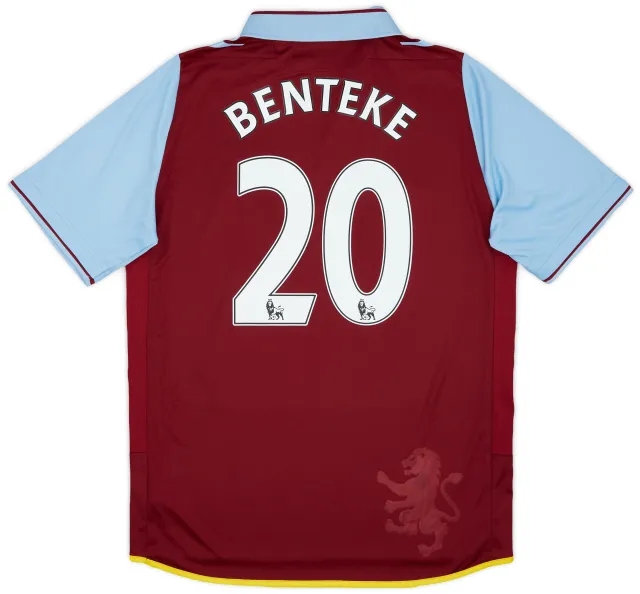 Macron 2012-13 Aston Villa Home Shirt Benteke #20 - 7/10 - (S)