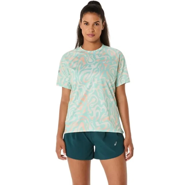ASICS Road Lite-Show Running Shirt Women - Mint, Multicoloured