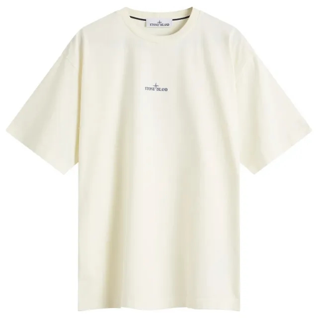 Stone Island Men's Compass Camo Logo T-Shirt Ivory