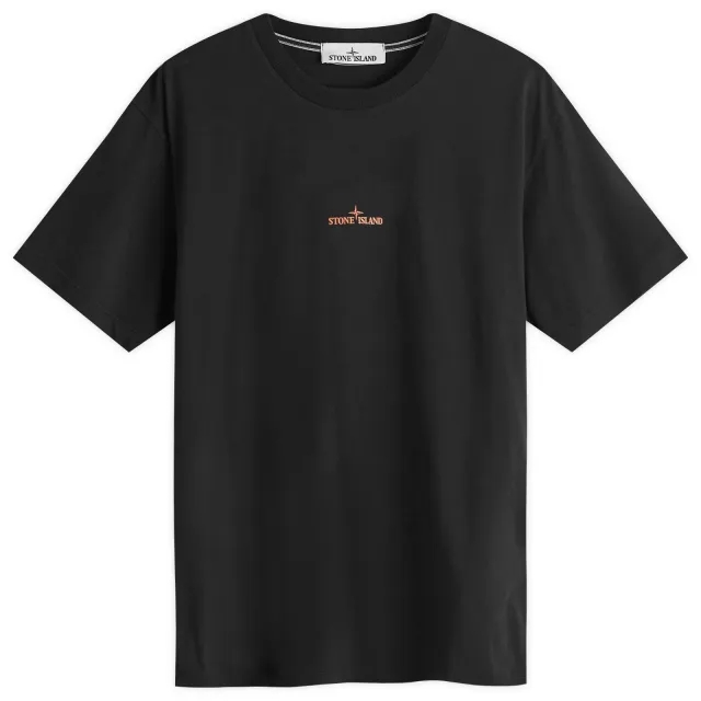 Stone Island Men's Compass Camo Logo T-Shirt Black