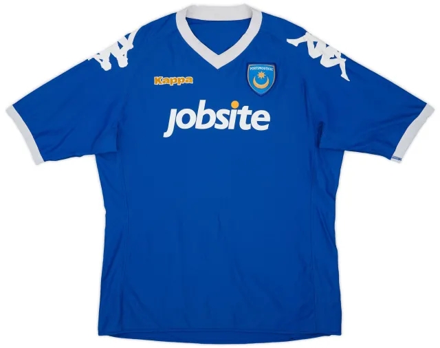 Kappa 2010-11 Portsmouth Home Shirt - 7/10 - (L)
