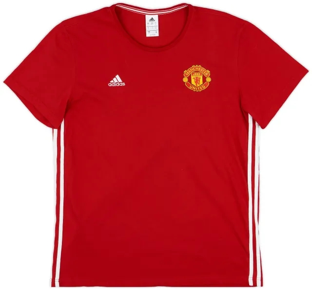 2016-17 Manchester United adidas Cotton Tee - 9/10 - (L)