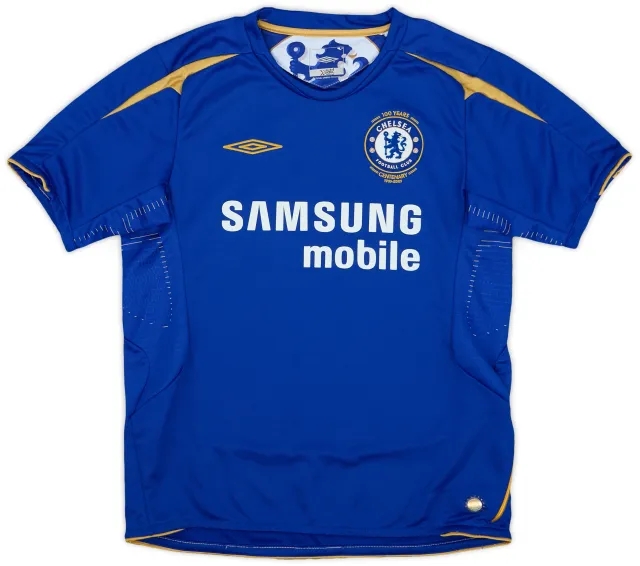 Umbro 2005-06 Chelsea Centenary Home Shirt - 9/10 - (M.Boys)