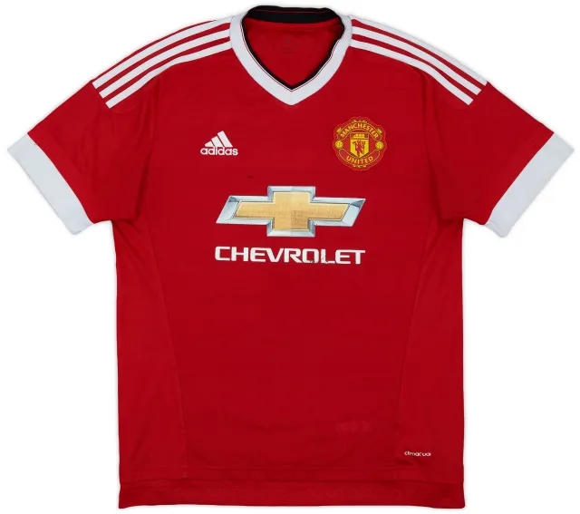 adidas 2015-16 Manchester United Home Shirt - 5/10 - (M)