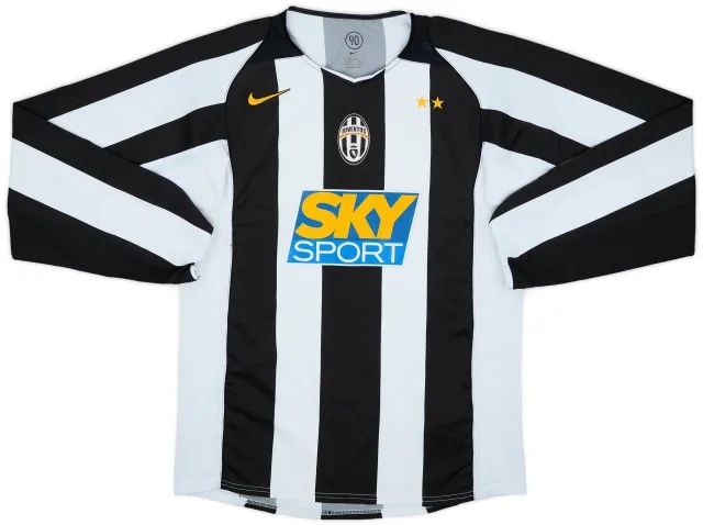 Nike 2004-05 Juventus Home L/S Shirt - 8/10 - (M)