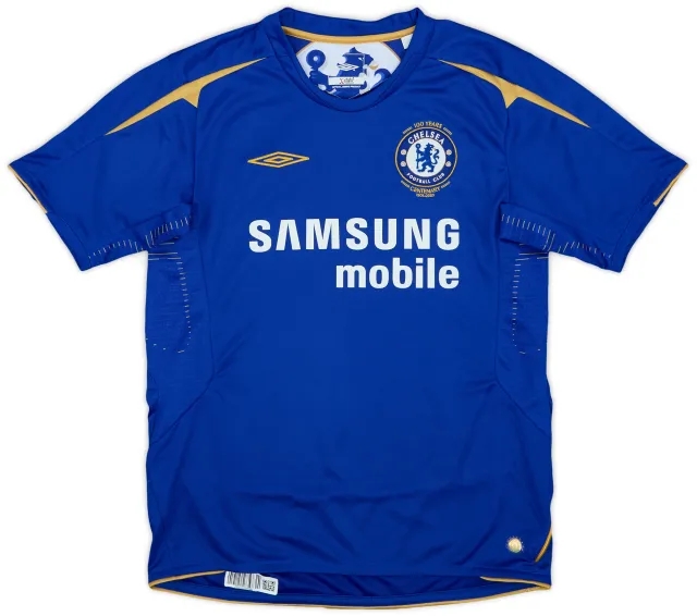 Umbro 2005-06 Chelsea Centenary Home Shirt - 9/10 - (M.Boys)