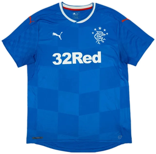 Puma 2016-18 Rangers Home Shirt - 9/10 - (XL)