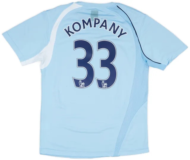 LeCoqSportif 2008-09 Manchester City Home Shirt Kompany #33 - 7/10 - (M)