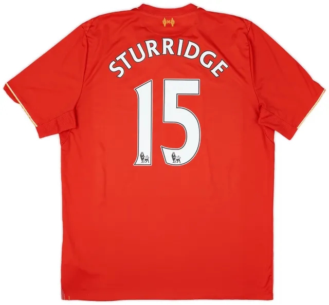 NewBalance 2015-16 Liverpool Home Shirt Sturridge #15 - 6/10 - (XL)