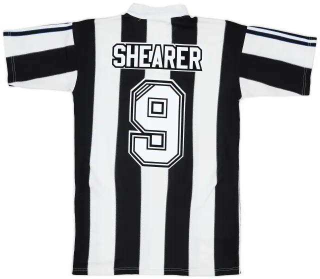 adidas 1995-97 Newcastle Home Shirt Shearer #9 - 6/10 - (S)
