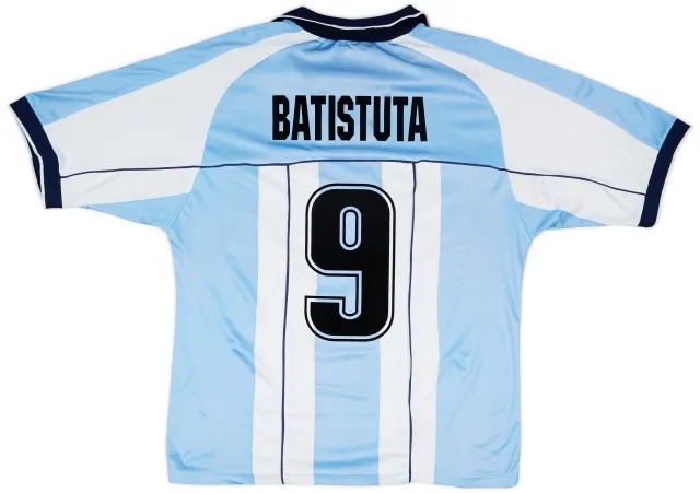 Reebok 2000-01 Argentina Home Shirt Batistuta #9 - 6/10 - (L)