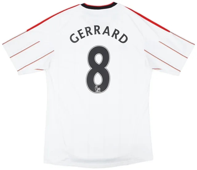 adidas 2010-11 Liverpool Away Shirt Gerrard #8 - 6/10 - (M)
