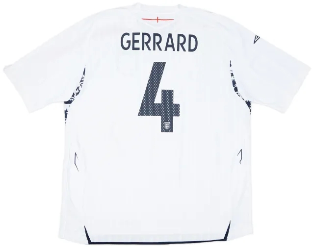 Umbro 2007-09 England Home Shirt Gerrard #4 - 7/10 - (3XL)