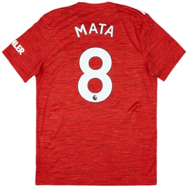 adidas 2020-21 Manchester United Home Shirt Mata #8 - 8/10 - (L)
