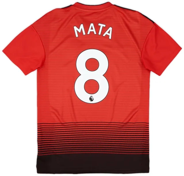 adidas 2018-19 Manchester United Home Shirt Mata #8 - 6/10 - (S)