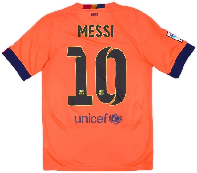 Nike 2014-15 Barcelona Away Shirt Messi #10 - 8/10 - (S)