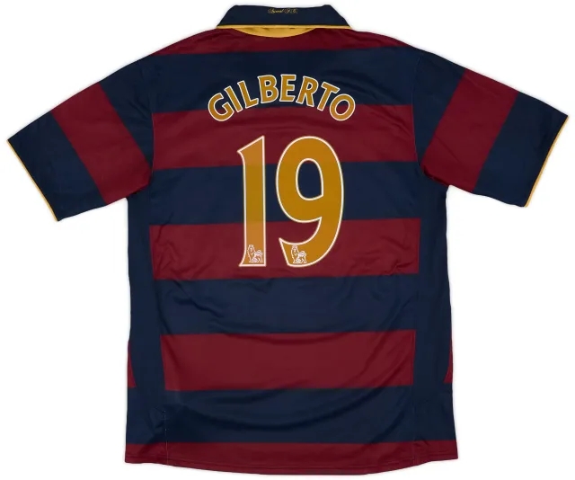 Nike 2007-08 Arsenal Third Shirt Gilberto #19 - 9/10 - (L)