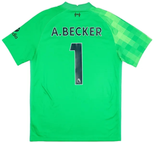 Nike 2021-22 Liverpool GK Shirt A.Becker #1 - 6/10 - (M)