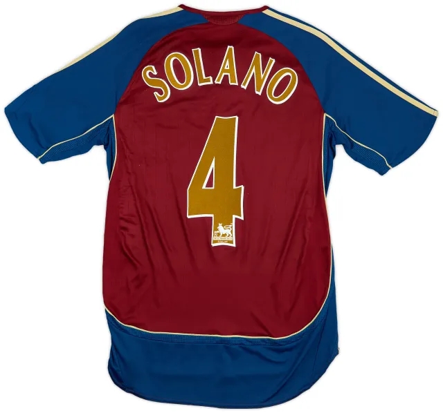 adidas 2006-07 Newcastle Away Shirt Solano #4 - 7/10 - (S)