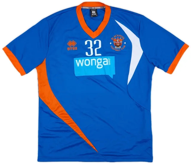 2013-14 Blackpool Player Issue Errea Training Shirt #32 - 7/10 - (L)