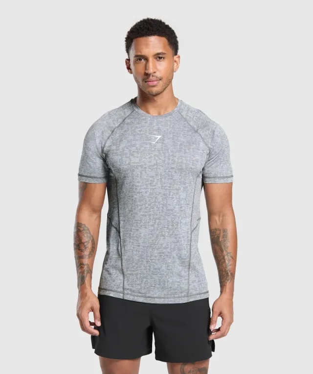 Gymshark Apex T-Shirt - Ash Grey/White