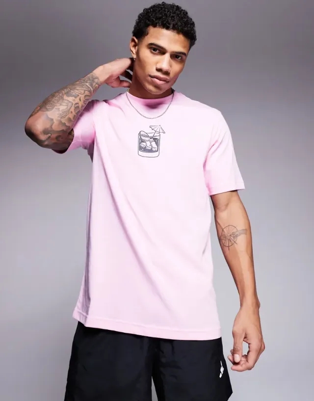 Adidas Lounge Drink Graphic Short Sleeve T-shirt