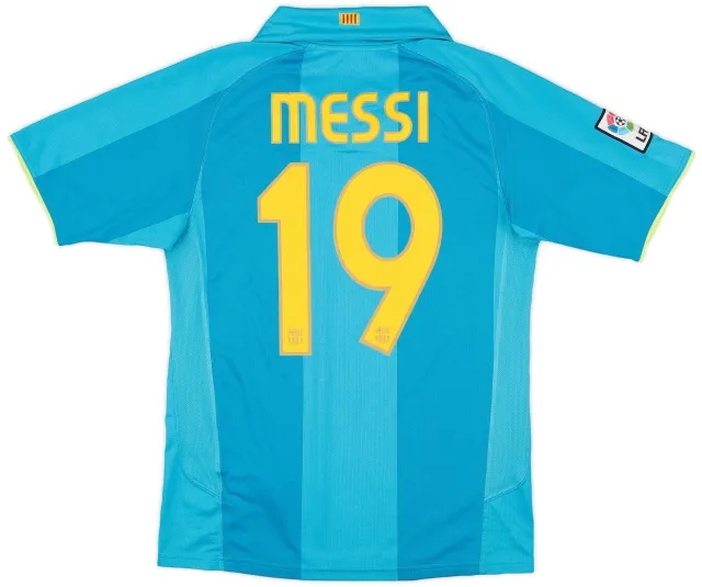 Nike 2007-09 Barcelona Away Shirt Messi #19 - 8/10 - (S)