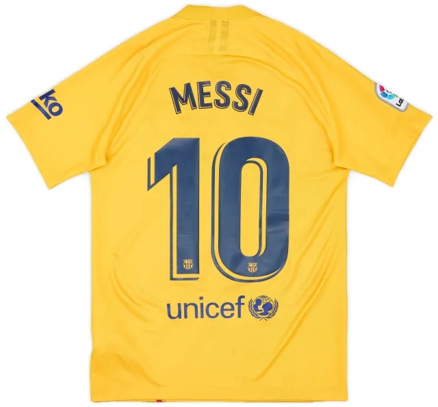 Nike 2019-20 Barcelona 'Senyera' Fourth Shirt Messi #10 - 8/10 - (S)