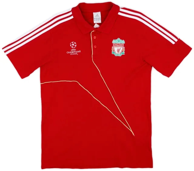 2009-10 Liverpool adidas CL Polo Shirt - 8/10 - (L)