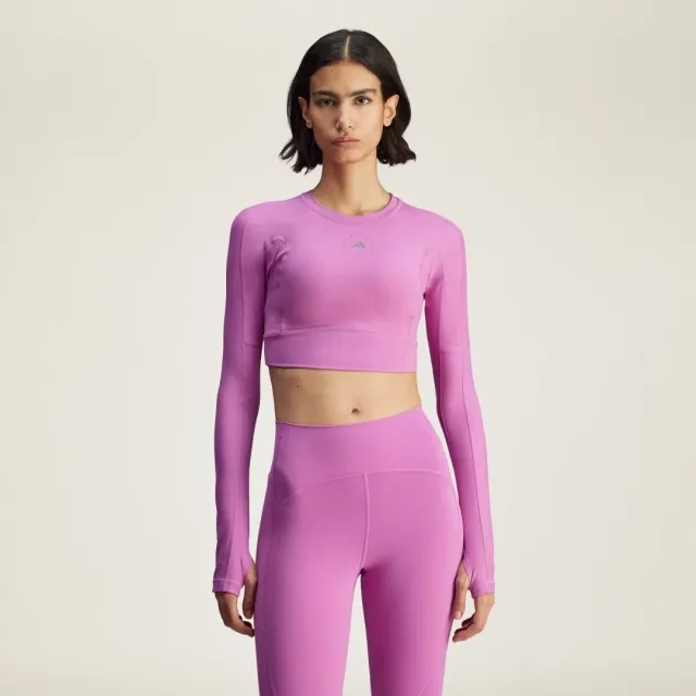 adidas adidas by Stella McCartney TrueStrength Yoga Cropped Long Sleeve Top