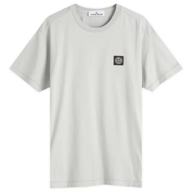 Stone Island Men's Patch Logo T-Shirt Pearl Grey