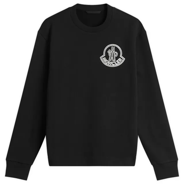 Moncler Large Logo Sweatshirt - Black