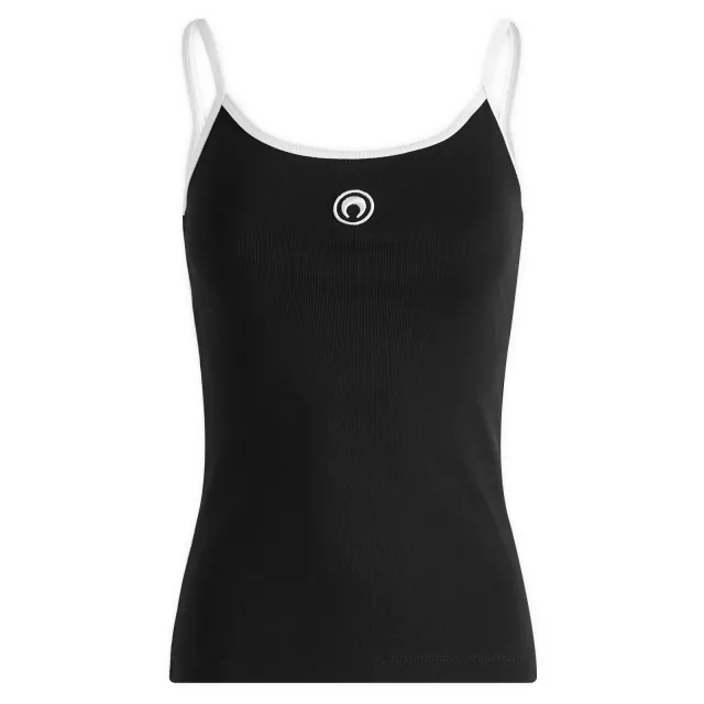 Asics Marine Serre Women's Moon Logo Ribbed Jersey Tank Top Black