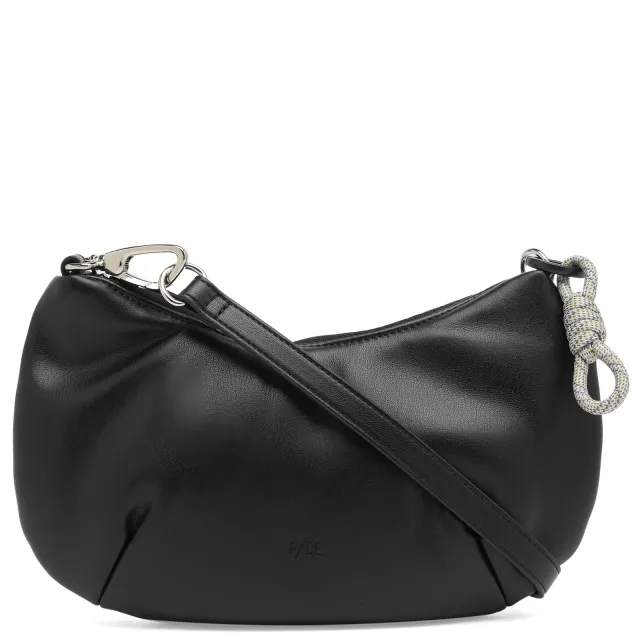 F/CE. Women's Tech Leather Cross Body Pochette Bag Black