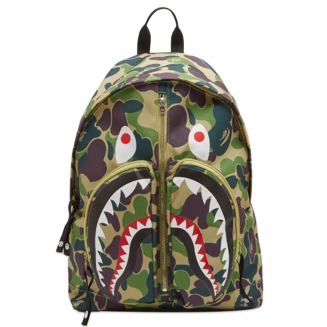 A Bathing Ape Men's ABC Camo Shark Daypack Black