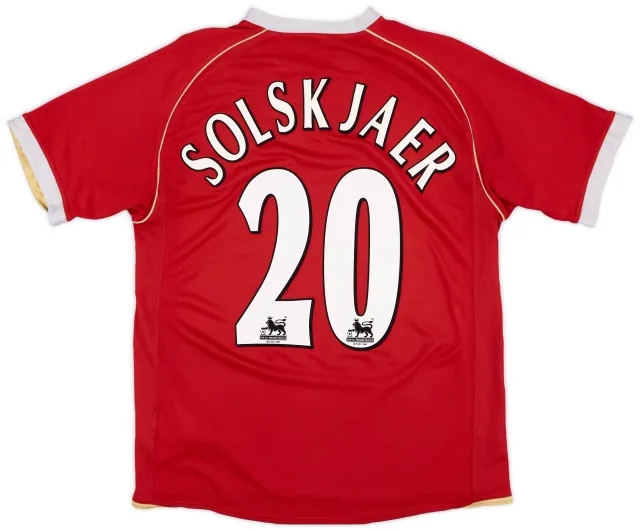 Nike 2006-07 Manchester United Home Shirt Solskjaer #20 - 5/10 - (M)