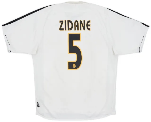adidas 2003-04 Real Madrid Home Shirt Zidane #5 - 5/10 - (M)