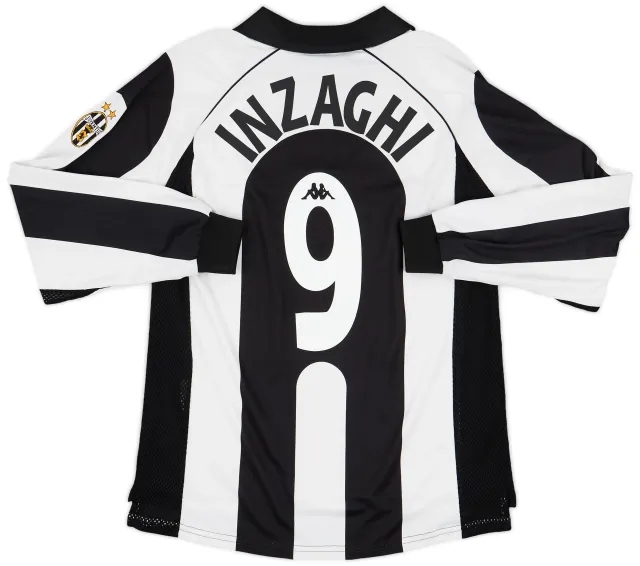 Kappa 1997-98 Juventus Centenary Home L/S Shirt Inzaghi #9 - 8/10 - (M)