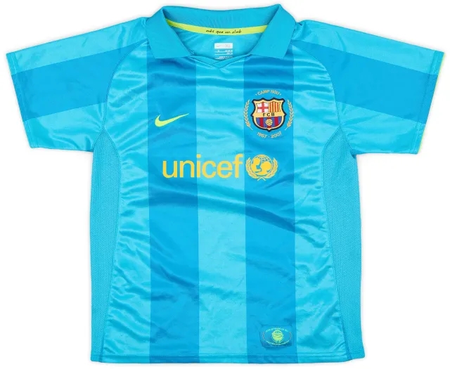 Nike 2007-09 Barcelona Away Shirt - 7/10 - (7-8 years)