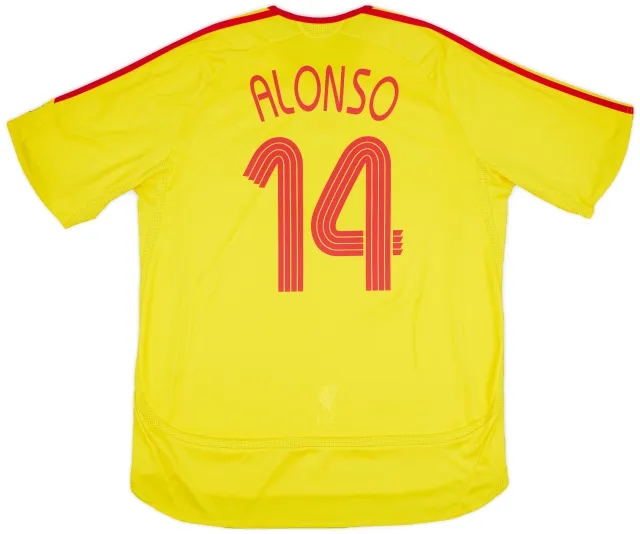 adidas 2006-07 Liverpool Away Shirt Alonso #14 - 5/10 - (XL)