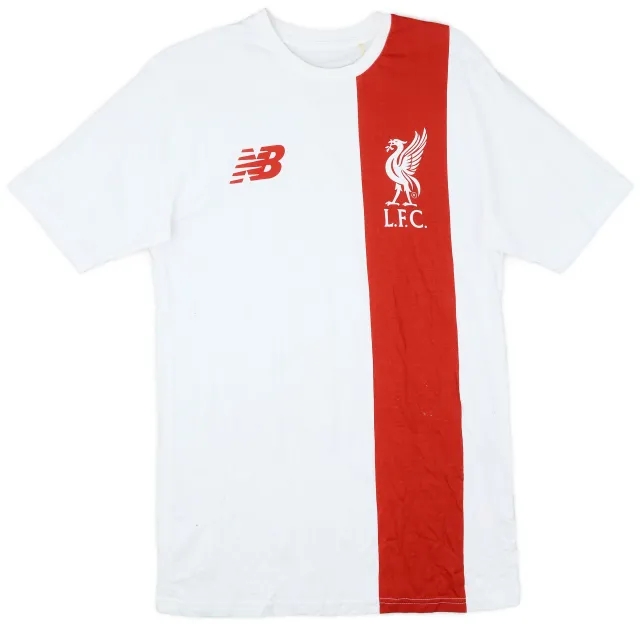 2015-16 Liverpool New Balance Cotton Tee - 8/10 - (M)