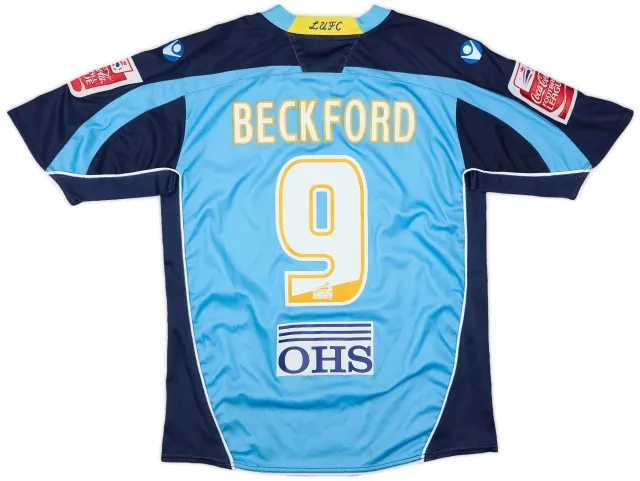 Macron 2008-09 Leeds United Away Shirt Beckford #9 - 5/10 - (XL.Boys)