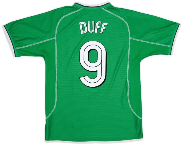 Umbro 2001-03 Ireland Home Shirt Duff #9 - 6/10 - (M)