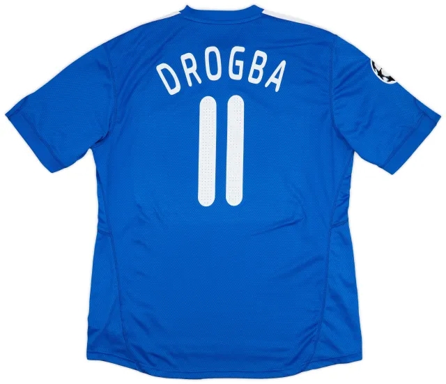 adidas 2009-10 Chelsea Home Shirt Drogba #11 - 8/10 - (XL)